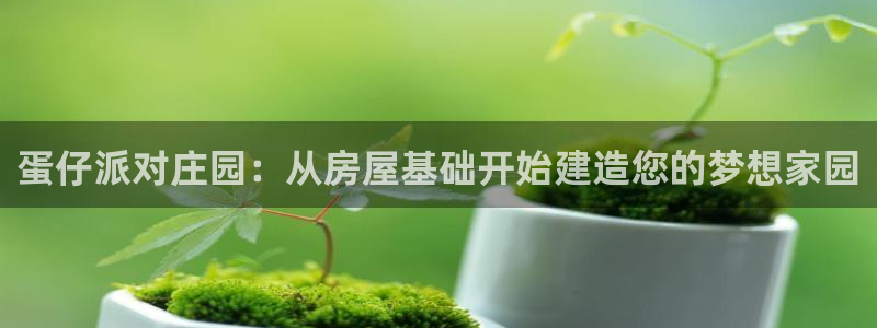 威九国际真人玩家在线对战：蛋仔派对庄园：从房屋基础开始建造您的梦想家园