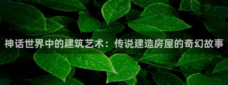 保定威九网络科技有限公司怎么样：神话世界中的建筑艺术：传说建造房屋的奇幻故事