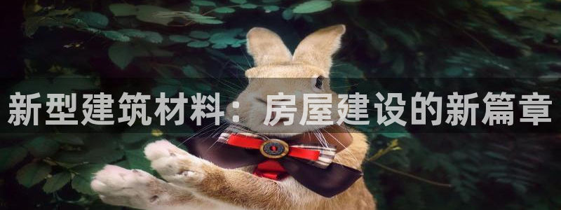 威九国际免费进入：新型建筑材料：房屋建设的新篇章