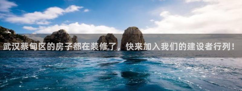 威九国际网站登录：武汉蔡甸区的房子都在装修了，快来加入我们的建设者行列！