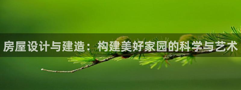 威九国际集团66m一6在线：房屋设计与建造：构建美好家园的科学与艺术