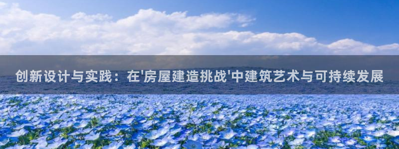 威九国际网站是多少：创新设计与实践：在\'房屋建造挑战\'中建筑艺术与可持续发展