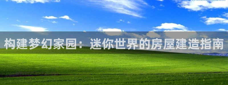 威九国际官网登录入口网址：构建梦幻家园：迷你世界的房屋建造指南