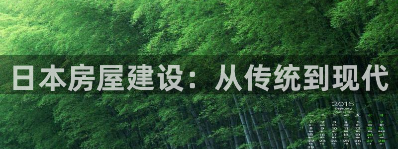 威九国际客服电话：日本房屋建设：从传统到现代