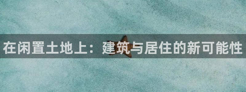 威九国际h5：在闲置土地上：建筑与居住的新可能性