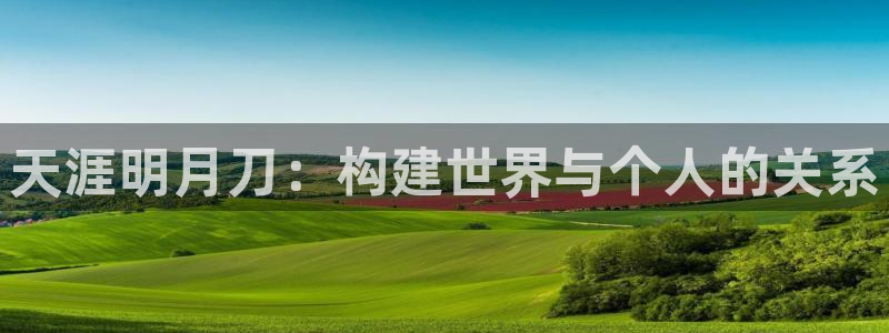 威九国际app下载：天涯明月刀：构建世界与个人的关系