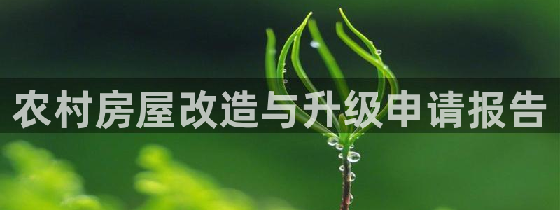 威九国际APP大全：农村房屋改造与升级申请报告