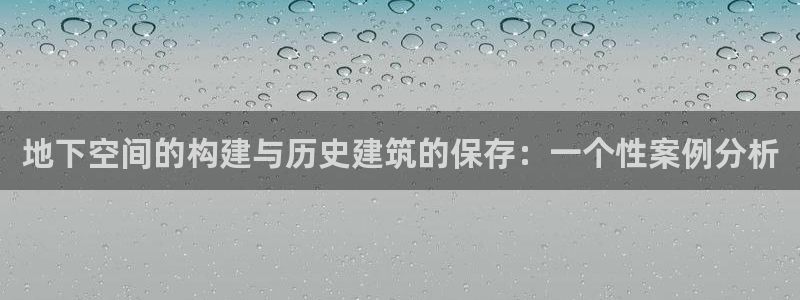 威九国际空降服务怎么样：地下空间的构建与历史建筑的保存：一个性案例分析